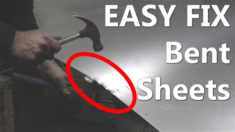 how to straighten sheet metal with heat|how to flatten warped metal.